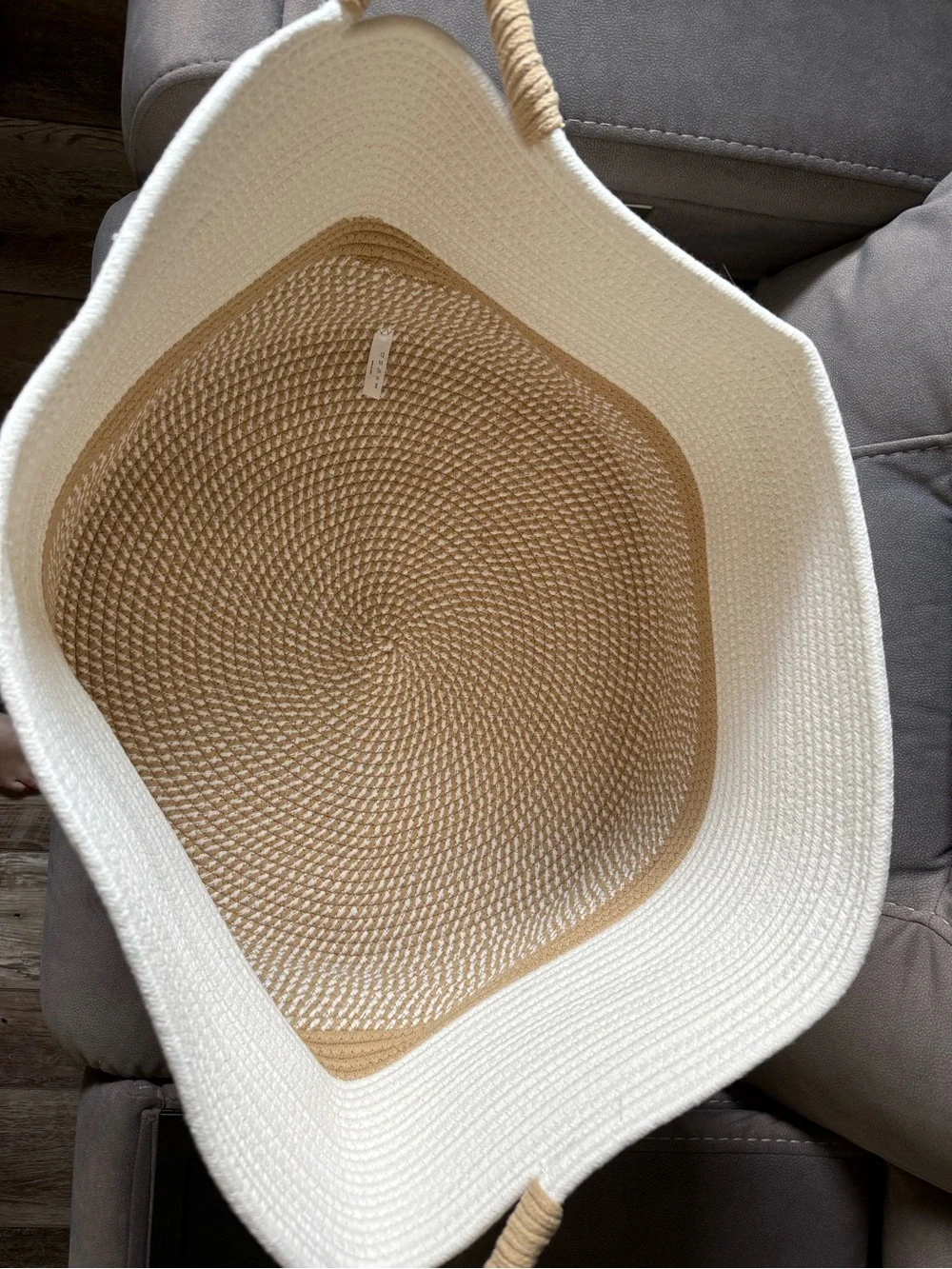 Brand New Bliss Bath & Home Large Woven Storage Basket